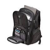 Kensington® Contour Laptop Backpack, Fits Devices Up to 17", Ballistic Nylon, 15.75 x 9 x 19.5, Black (KMW62238) Each