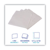 Boardwalk® 1/4-Fold Lunch Napkins, 1-Ply, 12" x 12", White, 6000/Carton (BWK8310W) Case of 6000