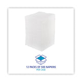 Boardwalk® 1/4-Fold Lunch Napkins, 1-Ply, 12" x 12", White, 6000/Carton (BWK8310W) Case of 6000