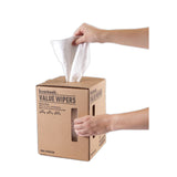 Boardwalk® DRC Wipers, Centerpull, 10 x 12, White, 200/Carton (BWKV040CGW) Case of 200
