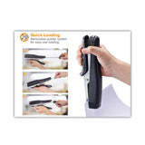 Bostitch® B8 Xtreme Duty Plier Stapler, 45-Sheet Capacity, 0.25" to 0.38" Staples, 2.5" Throat, Black/Charcoal Gray (BOSB8HDP) Each