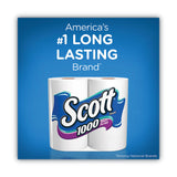 Scott® Toilet Paper, Septic Safe, 1-Ply, White, 1,000 Sheets/Roll, 12 Rolls/Pack, 4 Pack/Carton (KCC10060) Case of 48