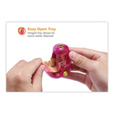 Bostitch® Twist-n-Sharp Pencil Sharpener, One-Hole, 3.5 x 1.25 x 5.5, Randomly Assorted Colors, 6/Pack (BOSPS1ADJPK) Pack of 6