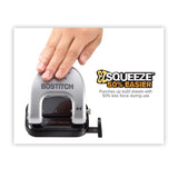 Bostitch® 20-Sheet EZ Squeeze Two-Hole Punch, 9/32" Holes, Black/Silver (ACI2310) Each
