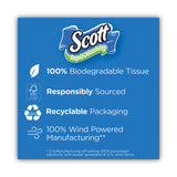 Scott® Rapid-Dissolving Toilet Paper, Bath Tissue, Septic Safe, 1-Ply, White, 231 Sheets/Roll, 4/Rolls/Pack, 12 Packs/Carton (KCC47617) Case of 48