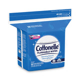 Cottonelle® Fresh Care Flushable Cleansing Cloths, 1-Ply, 5 x 7.25, White, 168/Pack (KCC10358EA)