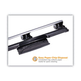 Bostitch® 12-Sheet EZ Squeeze Three-Hole Punch, 9/32" Holes, Black/Silver (ACI2101) Each