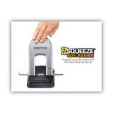 Bostitch® 40-Sheet EZ Squeeze Two-Hole Punch, 9/32" Holes, Black/Silver (ACI2340) Each