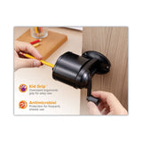 Bostitch® Antimicrobial Manual Pencil Sharpener, Manually-Powered, 5.44 x 2.69 x 4.33, Black (BOSMPS1BLK) Each