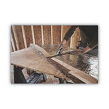 Stanley® Curved Quick-Change Utility Knife, Stainless Steel Retractable Blade, 3 Blades, 6.5" Metal Handle, Black/Chrome (BOS10788) Each