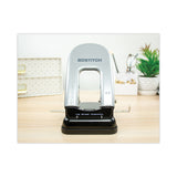 Bostitch® 40-Sheet EZ Squeeze Two-Hole Punch, 9/32" Holes, Black/Silver (ACI2340) Each