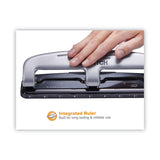 Bostitch® 12-Sheet EZ Squeeze Three-Hole Punch, 9/32" Holes, Black/Silver (ACI2101) Each