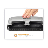 Bostitch® 20-Sheet EZ Squeeze Three-Hole Punch, 9/32" Holes, Black/Silver (ACI2220) Each