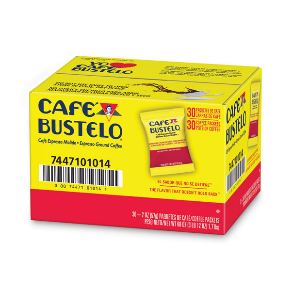 Café Bustelo Coffee, Espresso, 2oz Fraction Pack, 30/Carton (FOL01014)