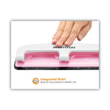 Bostitch® 12-Sheet EZ Squeeze InCourage Three-Hole Punch, 9/32" Holes, Pink (ACI2188) Each