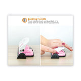 Bostitch® 12-Sheet EZ Squeeze InCourage Three-Hole Punch, 9/32" Holes, Pink (ACI2188) Each