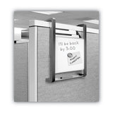Quartet® Hanging File Pocket with Dry Erase Board, 3 Sections, Letter Size, 15" x 4", x 20", Black (QRTOFD) Each