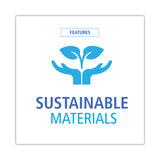 Boardwalk® Bagasse Dinnerware, 5-Compartment Tray, 10 x 8, White, 500/Carton (BWKTRAYWF128) Case of 500