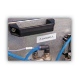 DYMO® Rhino Permanent Poly Industrial Label Tape, 0.5" x 18 ft, White/Black Print (DYM18483) Each