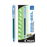 Pilot® Neo-Gel Gel Pen, Stick, Fine 0.7 mm, Blue Ink, Translucent Blue Barrel, Dozen (PIL14002) 1 Dozen