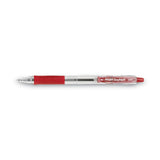 Pilot® EasyTouch Ballpoint Pen, Retractable, Fine 0.7 mm, Red Ink, Clear Barrel, Dozen (PIL32212) 1 Dozen