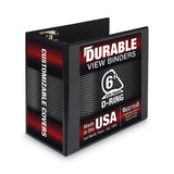 Samsill® Nonstick D-Ring View Binder, 3 Rings, 6" Capacity, 11 x 8.5, Black (SAM16420) Each