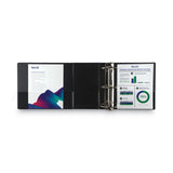 Samsill® Nonstick D-Ring View Binder, 3 Rings, 6" Capacity, 11 x 8.5, Black (SAM16420) Each
