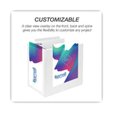 Samsill® Nonstick D-Ring View Binder, 3 Rings, 6" Capacity, 11 x 8.5, White (SAM16427) Each