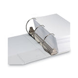 Samsill® Nonstick D-Ring View Binder, 3 Rings, 6" Capacity, 11 x 8.5, White (SAM16427) Each