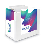 Samsill® Nonstick D-Ring View Binder, 3 Rings, 6" Capacity, 11 x 8.5, White (SAM16427) Each