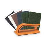 3M™ Standard Abrasives Easy Hand Pad Holder, 3.38 x 5.75, Orange (MMM827000) Each