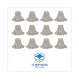Boardwalk® Cut-End Wet Mop Head, Cotton, No. 24, White 12/Carton (BWK2024CCT) Case of 12