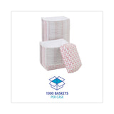 Boardwalk® Paper Food Baskets, 2 lb Capacity, Red/White, 1,000/Carton (BWK30LAG200) Case of 1000