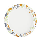 Boardwalk® Deerfield Printed Paper Plates, 6" Dia, Coated/Soak Proof, Multicolor, 250/Pack, 4 Packs/Carton (BWKDEER6PLT) Case of 1000