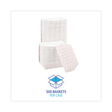 Boardwalk® Paper Food Baskets, 3 lb Capacity, Red/White, 500/Carton (BWK30LAG300) Case of 500