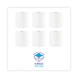 Boardwalk® Hardwound Paper Towels, 1-Ply, 8" x 800 ft, White, 6 Rolls/Carton (BWK6254B) Case of 6