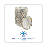 Boardwalk® Deerfield Printed Paper Bowl, 12 oz, Coated/Soak Proof, Multicolor, 125/Pack, 8 Packs/Carton (BWKDEER12BOWL) Case of 1000