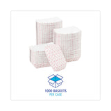 Boardwalk® Paper Food Baskets, 0.25 lb Capacity, 2.69 x 1.05 x 4, Red/White, 1,000/Carton (BWK30LAG025) Case of 1000
