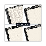 AT-A-GLANCE® Lacey Weekly Block Format Professional Appointment Book, Lacey Artwork, 11 x 8.5, Black/White, 13-Month: Jan 2026 to Jan 2027 (AAG541905) Each