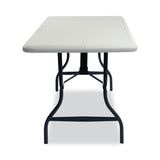 Iceberg IndestrucTable Industrial Folding Table, Rectangular, 96" x 30" x 29", Platinum (ICE65233) Each