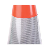 Tatco Traffic Cone, 14 x 14 x 28, Orange/Silver (TCO25900) Each