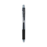 Pentel® EnerGel-X Gel Pen, Retractable, Fine 0.5 mm Needle Tip, Black Ink, Clear/Black Barrel, Dozen (PENBLN105A) Box of 12