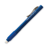 Pentel® Clic Eraser Grip Eraser, For Pencil Marks, White Eraser, Blue Barrel (PENZE22C) Each