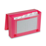 C-Line® Index Card Case, Holds 100 3 x 5 Cards, 5.38 x 1.25 x 3.5, Polypropylene, Assorted Colors (CLI58335) Each