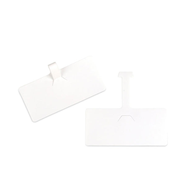 C-Line® Wire Rack Shelf Tag, Side Load, 3.5 x 1.5, White, 10/Pack (CLI87411)