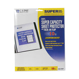 C-Line® Super Capacity Sheet Protectors with Tuck-In Flap, 200", Letter Size, 10/Pack (CLI61027) 1 Case of 10