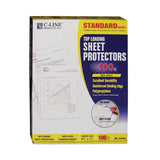 C-Line® Standard Weight Polypropylene Sheet Protectors, Non-Glare, 2", 11 x 8.5, 100/Box (CLI62048) 1 Case of 100