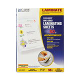 C-Line® Cleer Adheer Self-Adhesive Laminating Film, 3 mil, 9" x 12", Gloss Clear, 50/Box (CLI65009) Box of 50