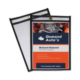 C-Line® Shop Ticket Holders, Stitched, Both Sides Clear, 50 Sheets, 6 x 9, 25/Box (CLI46069) Box of 25