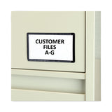 C-Line® Slap-Stick Magnetic Label Holders, Side Load, 4.25 x 2.5, Black, 10/Pack (CLI87700) Pack of 10